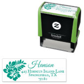 Tropical Island Beach Luau | Retouradresstempel Zelfinktende Stempel (In situ)