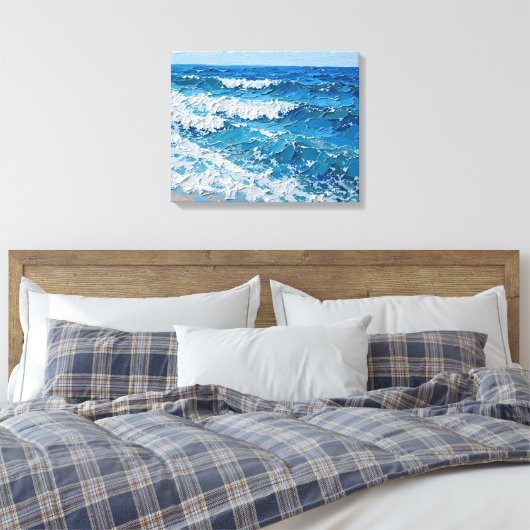 Tropical Island Beach Wrapped Canvas | kustijs (Insitu (Slaapkamer))