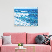 Tropical Island Beach Wrapped Canvas | kustijs Afdruk (Insitu (Woonkamer))