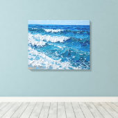 Tropical Island Beach Wrapped Canvas | kustijs Afdruk (Insitu (Houten vloer))
