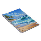 Tropical Island, beautiful blue, Notitieboek (Rechterzijde)