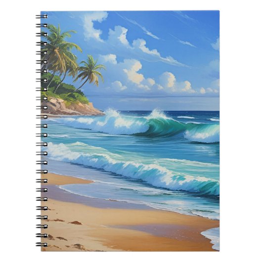 Tropical Island, beautiful blue, Notitieboek (Voorkant)