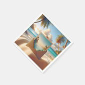 Tropical Island Briefkaart in een envelop Servet (Hoek)