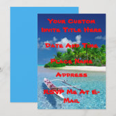 Tropical Island Getaway Kaart (Voorkant / Achterkant)