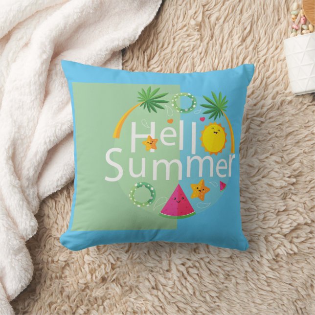 Tropical Island Getaway Mode Kussen (Deken)