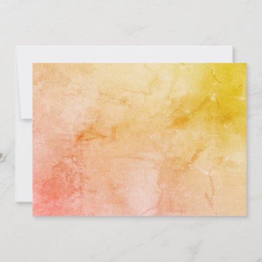 Tropical Island Hibiscus bruiloft uitnodiging (Achterkant)