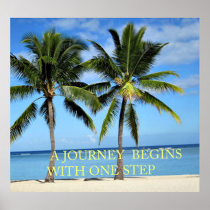 Tropical Island Journey Inspire Poster