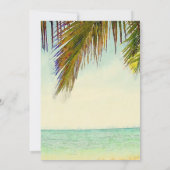 Tropical Island Palm Beach vrijgezellenfeest Kaart (Achterkant)