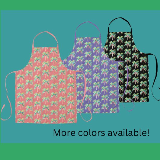 Tropical Island Palm Coral All-Over Print Schort