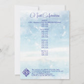 Tropical Island Palm Tree Destination Bachelorette Kaart (Achterkant)