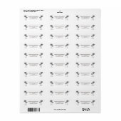 Tropical Island Palm Trees Aangepaste naam Etiket (Full Sheet)