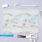 Tropical Island Palm Trees Beach  Tissuepapier (Craft)