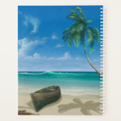 Tropical Island Paradise Sandy Beach Boat Planner
