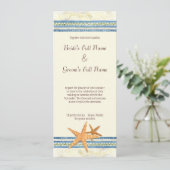 Tropical Island Paradise - Uitnodiging voor bruilo (Staand voorkant)