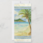 Tropical Island Paradise - Uitnodiging voor bruilo (Achterkant)