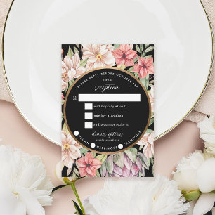 Tropical Island Pastel Floral Accommodaties RSVP Kaartje