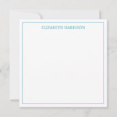 Tropical Island Retro Blue Bus  Notitiekaartje (Achterkant)