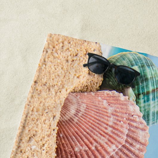 Tropical Island Seashells Turquoise Water Strandlaken (In situ)