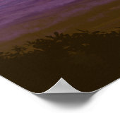 Tropical Island Sunset Digitale Kunst Poster (Hoek)