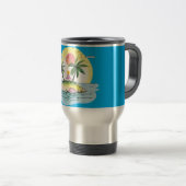 Tropical Island Sunset Drinkware Reisbeker (Voorkant rechts)