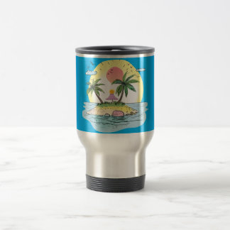 Tropical Island Sunset Drinkware Reisbeker