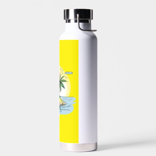 Tropical Island Sunset Drinkware Waterfles (Links)