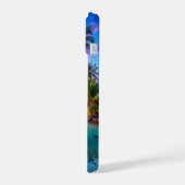 Tropical Island Sunset Landschap Telefoonhoesje iPhone 15 Case (Linkerkant)