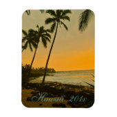 Tropical Island Sunset Magnet Magneet (Verticaal)