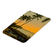 Tropical Island Sunset Magnet Magneet (Linkerzijde)