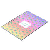 Tropical Island Sunset Palm Tree Notitieboek (Linkerzijde)