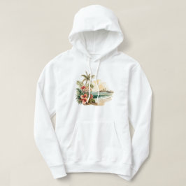 Tropical Island sweatshirt met capuchon