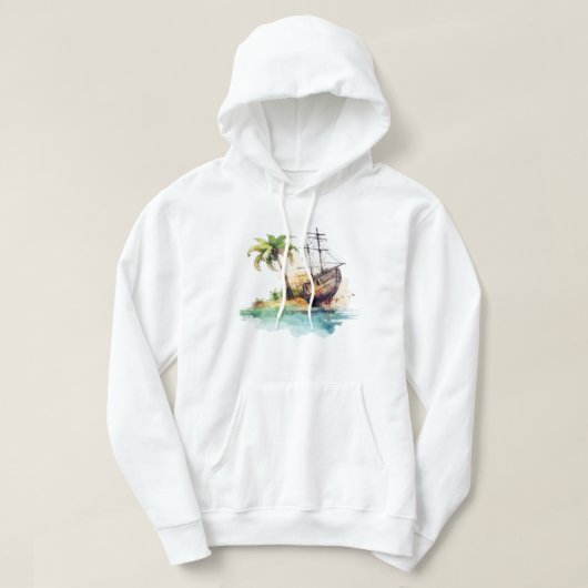 Tropical Island sweatshirt met capuchon (Design voorkant)