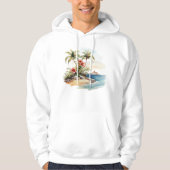 Tropical Island sweatshirt met capuchon (Voorkant)