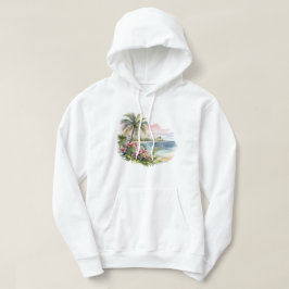 Tropical Island sweatshirt met capuchon
