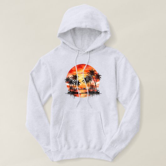 Tropical Island sweatshirt met capuchon (Design voorkant)