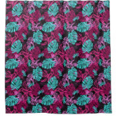 Tropical Island Vibes Douchegordijn (Voorkant)