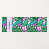 Tropical Island Vibes | Gepersonaliseerd Yoga Mat (Voorkant (horizontaal))