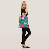 Tropical Island Vibes Monogram Tote Bag (Op model)