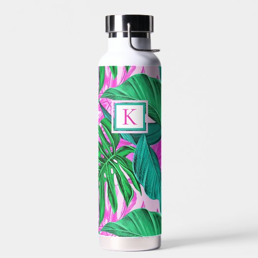 Tropical Island Vibes Monogram Waterfles (Links)