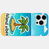 Tropical Island Vibes Palm Tree Sticker Case-Mate iPhone Case (Achterkant (horizontaal))