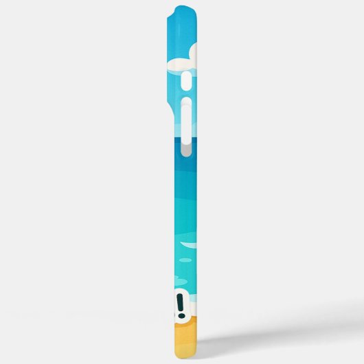 Tropical Island Vibes Palm Tree Sticker Case-Mate iPhone Case (Achterkant / Links)