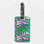 Tropical Island Vibes Personalized Bagagelabel (Achterkant verticaal)