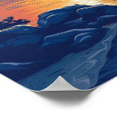 Tropical Island Wave Logo Poster (Hoek)