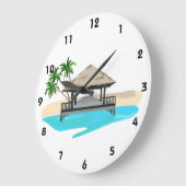 Tropical Island Welcome Dock Grote Klok (Hoek)