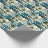 Tropical Island With Hammock in a Teacup Cadeaupapier (Hoek)