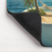 Tropical Island With Hammock in a Teacup Muismat (Hoek)