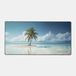Tropical Island Zomer Strand Oceaan Gepersonalisee Bureaumat
