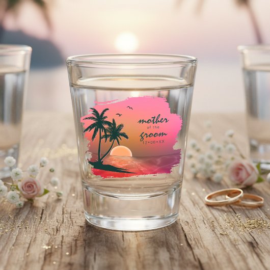 Tropical Isle Moeder van de Bruidegom Roze ID581 Shot Glas