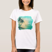 Tropical Isle Moeder van de Bruidegom Teal ID581 T-shirt (Voorkant)