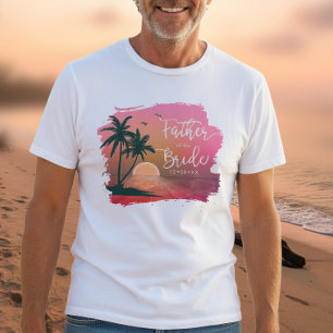 Tropical Isle Vader van de Bruid Roze ID581 T-shirt